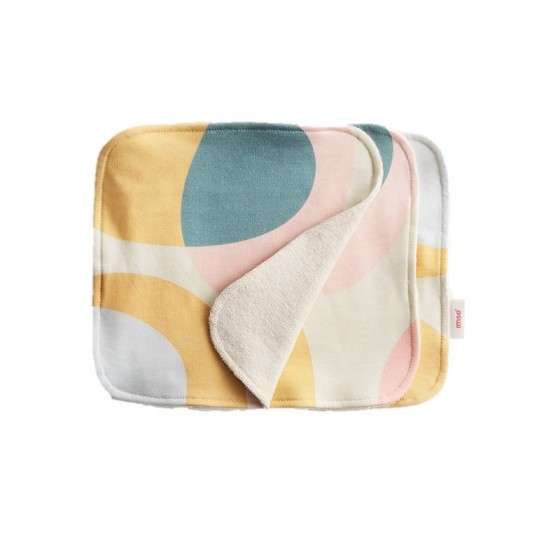 3 grandes lingettes visage en coton Bio - Pastel Hoop 3 grandes lingettes visage en coton Bio - Pastel Hoop