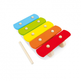 Xylophone en bois arc en ciel