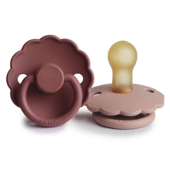 Set de 2 tétines en latex Daisy - Baby blush/woodchuck Set de 2 tétines en latex Daisy - Baby blush/woodchuck