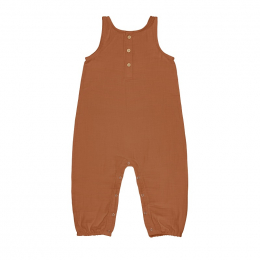 Combinaison en mousseline - coton biologique - rust