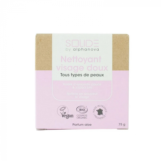 Nettoyant doux solide visage - 75 g