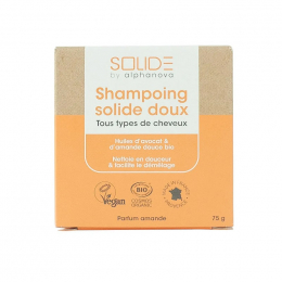 Shampooing solide doux BIO 75 g - Alphanova