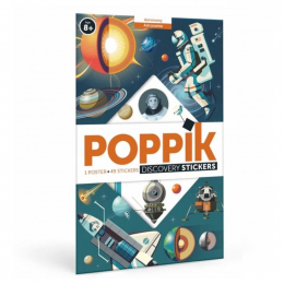 Poster éducatif avec stickers repositionnables - Astronomie