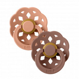 Set de 2 Tétines BIBS Boheme - Pêche & Terracotta