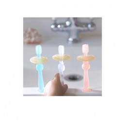 Brosse à dent 360 ° en silicone pour bébé - Bleu