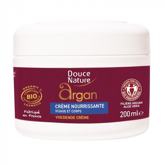 Crème nourrissante Bio - Argan - 200 ml Crème nourrissante Bio - Argan - 200 ml
