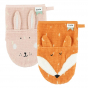 Lot de 2 gants de toilette - Mrs. Rabbit & Mr. Fox