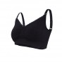 Soutien-gorge d'allaitement sans couture en coton organic BIO - Noir