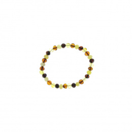 Braceletd'ambre adulte " billes " - Multicolor