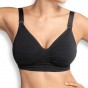 Soutien-gorge d’allaitement à armatures Carri-Gel™ sans coutures - Noir
