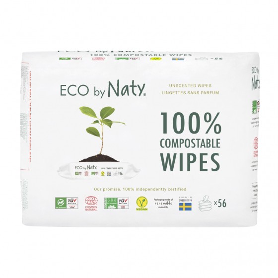 Lingettes douces pour bébé sans parfum 3 x 56 pièces Lingettes douces pour bébé sans parfum 3 x 56 pièces