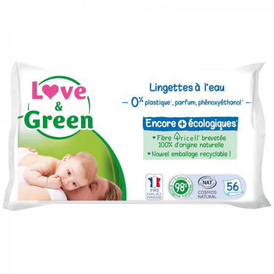 Lingettes hypoallergéniques sans parfum 56 lingettes Lingettes hypoallergéniques sans parfum 56 lingettes