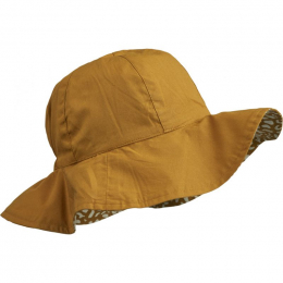 Chapeau de soleil réversible Amelia - Mini leo & Golden caramel