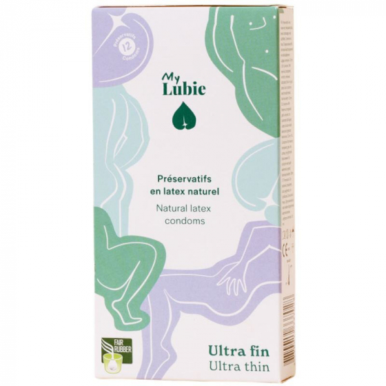 Préservatifs ultra fins en latex équitable - taille standard - 12 unités Préservatifs ultra fins en latex équitable - taille standard - 12 unités