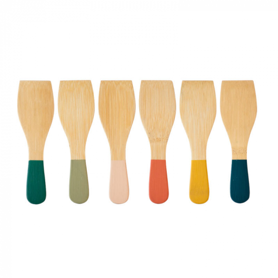 Set de 6 spatules à raclette - 6 coloris