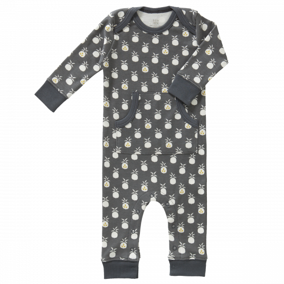 pyjama bébé 'Pineapple anthracite' en coton bio