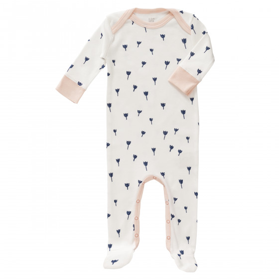 pyjama bébé à pieds - Tulip indigo blue